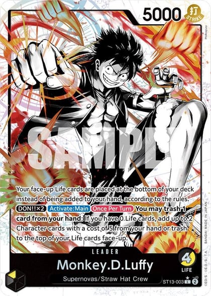 Monkey.D.Luffy (003) (Parallel), Ultra Deck: The Three Brothers ST13-003