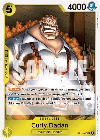 Curly.Dadan, Ultra Deck: The Three Brothers ST13-006