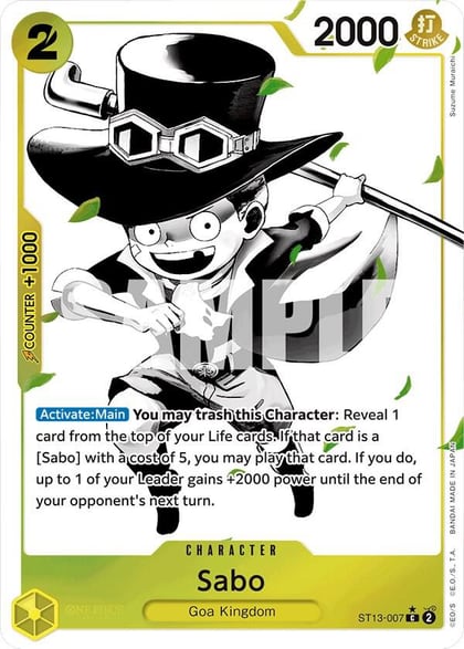 Sabo (007) (Parallel), Ultra Deck: The Three Brothers ST13-007