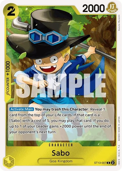 Sabo (007), Ultra Deck: The Three Brothers ST13-007