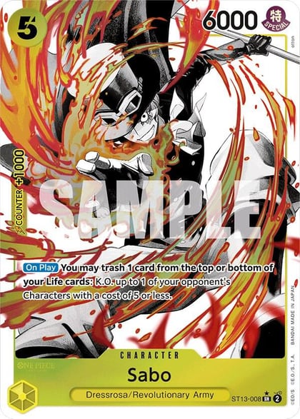 Sabo (008) (Parallel), Ultra Deck: The Three Brothers ST13-008