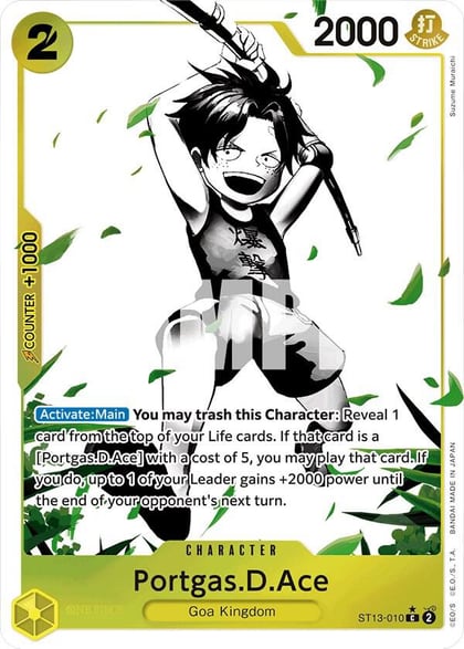 Portgas.D.Ace (010) (Parallel), Ultra Deck: The Three Brothers ST13-010