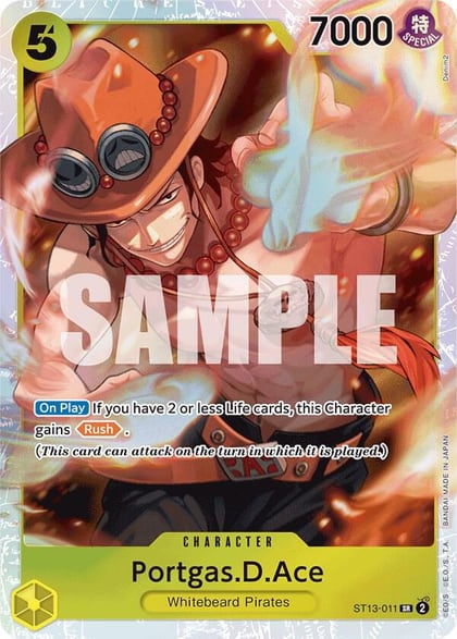 Portgas.D.Ace (011), Ultra Deck: The Three Brothers ST13-011