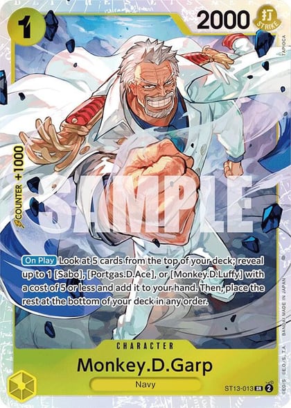 Monkey.D.Garp, Ultra Deck: The Three Brothers ST13-013