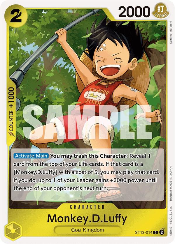 Monkey.D.Luffy (014), Ultra Deck: The Three Brothers ST13-014