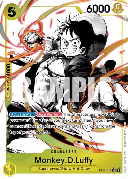 Monkey.D.Luffy (015) (Parallel), Ultra Deck: The Three Brothers ST13-015