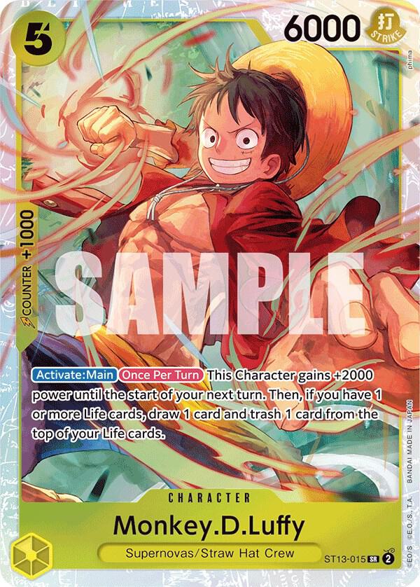 Monkey.D.Luffy (015), Ultra Deck: The Three Brothers ST13-015