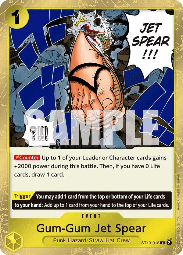 Gum-Gum Jet Spear, Ultra Deck: The Three Brothers ST13-018