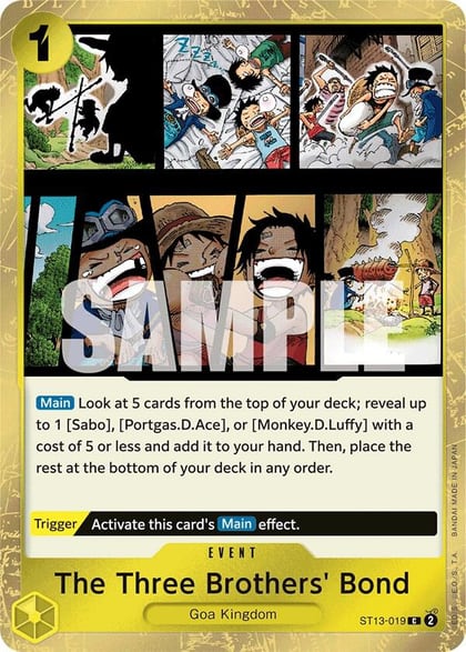 The Three Brothers' Bond, Ultra Deck: The Three Brothers ST13-019