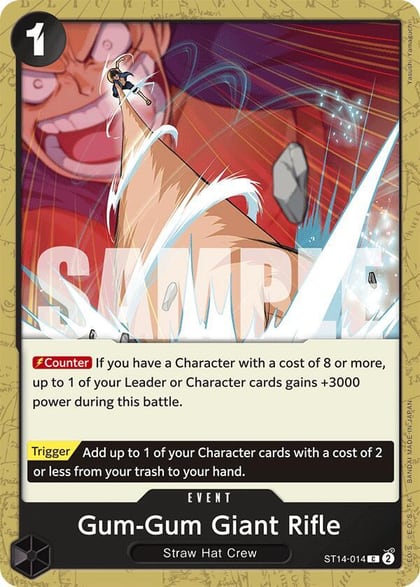 Gum-Gum Giant Rifle, Starter Deck 14: 3D2Y ST14-014