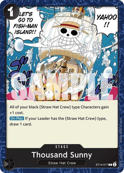 Thousand Sunny, Starter Deck 14: 3D2Y ST14-017