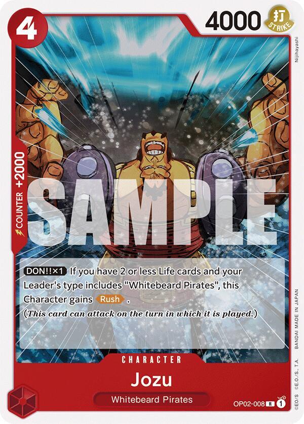 Jozu, Starter Deck 15: RED Edward.Newgate OP02-008