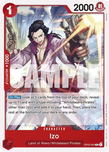 Izo, Starter Deck 15: RED Edward.Newgate OP03-003