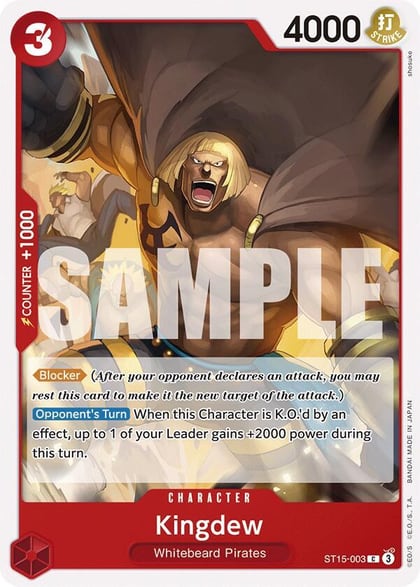 Kingdew, Starter Deck 15: RED Edward.Newgate ST15-003