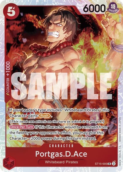 Portgas.D.Ace, Starter Deck 15: RED Edward.Newgate ST15-005