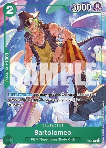 Bartolomeo, Starter Deck 16: GREEN Uta P-029