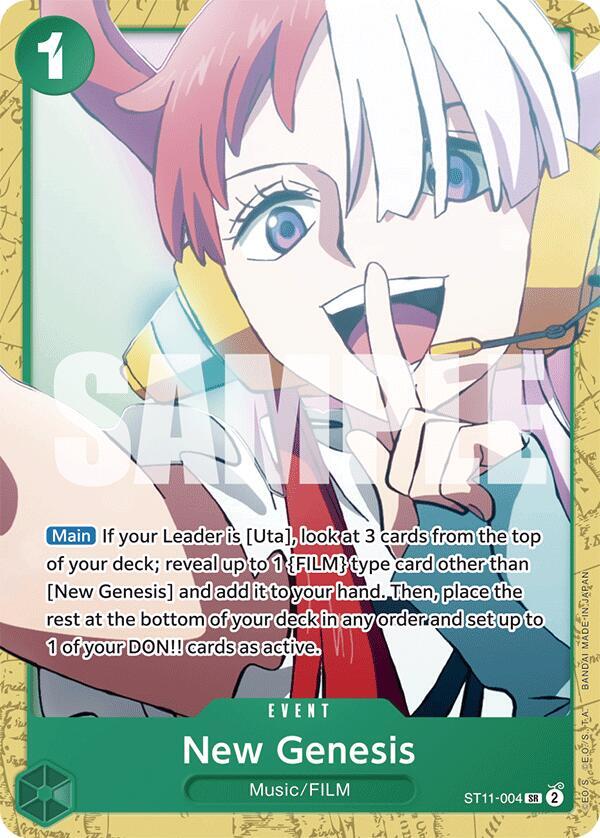 New Genesis, Starter Deck 16: GREEN Uta ST11-004