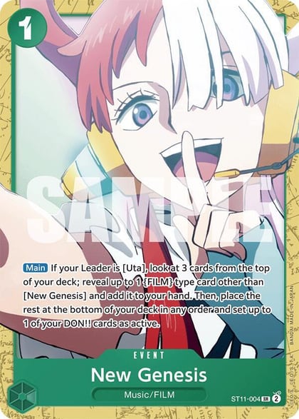 New Genesis, Starter Deck 16: GREEN Uta ST11-004