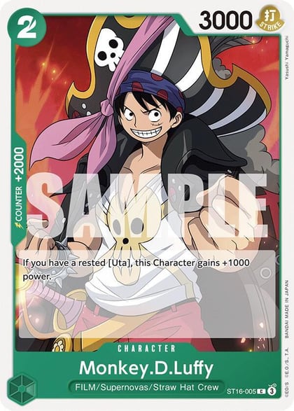 Monkey.D.Luffy (ST16-005), Starter Deck 16: GREEN Uta ST16-005