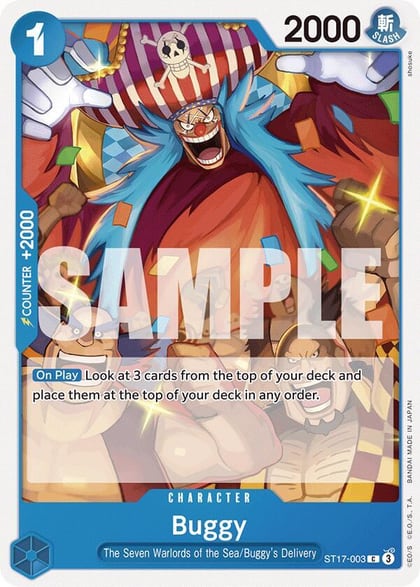 Buggy, Starter Deck 17: BLUE Donquixote Doflamingo ST17-003