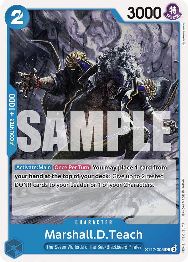 Marshall.D.Teach, Starter Deck 17: BLUE Donquixote Doflamingo ST17-005