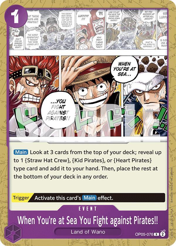 When You're at Sea You Fight against Pirates!!, Starter Deck 18: PURPLE Monkey.D.Luffy OP05-076