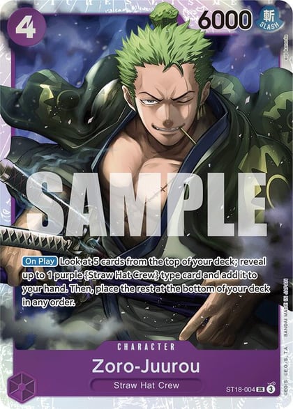 Zoro-Juurou (ST18-004), Starter Deck 18: PURPLE Monkey.D.Luffy ST18-004