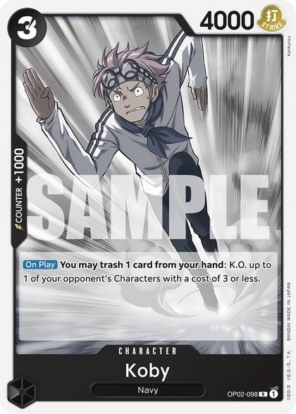 Koby, Starter Deck 19: BLACK Smoker OP02-098