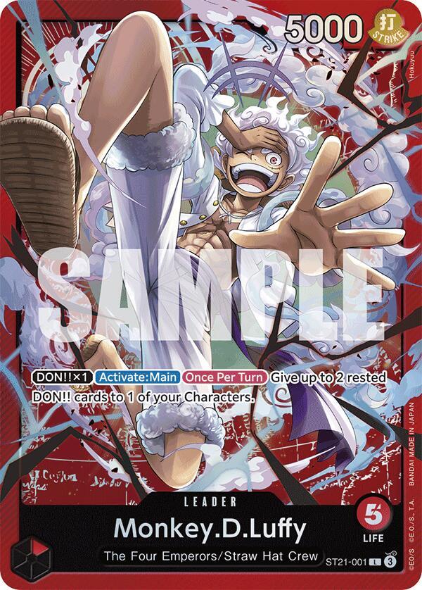 Monkey.D.Luffy (001), Starter Deck EX: Gear 5 ST21-001