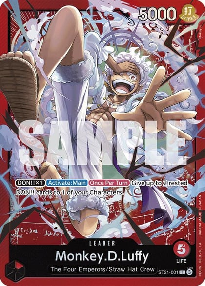 Monkey.D.Luffy (001), Starter Deck EX: Gear 5 ST21-001