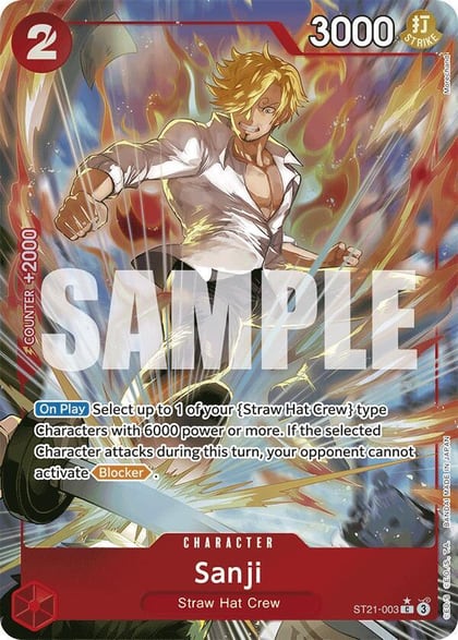 Sanji (Parallel), Starter Deck EX: Gear 5 ST21-003