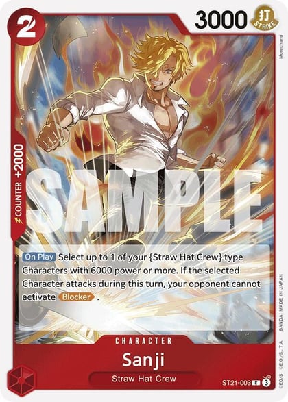 Sanji, Starter Deck EX: Gear 5 ST21-003