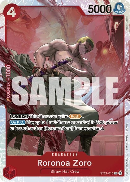 Roronoa Zoro, Starter Deck EX: Gear 5 ST21-015