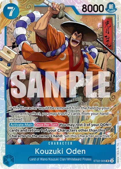 Kouzuki Oden, Starter Deck 22: Ace & Newgate ST22-005