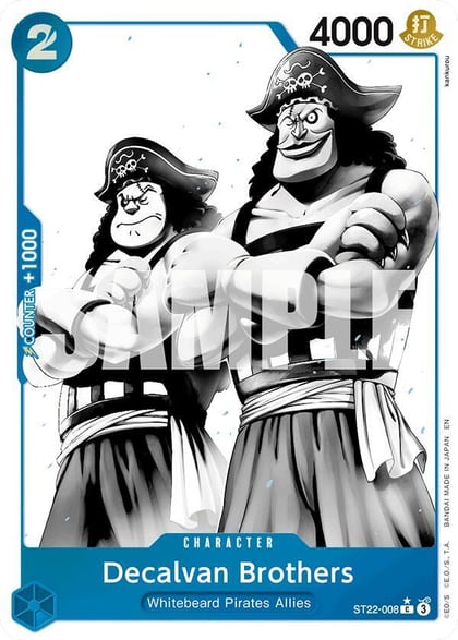Decalvan Brothers (Parallel), Starter Deck 22: Ace & Newgate ST22-008