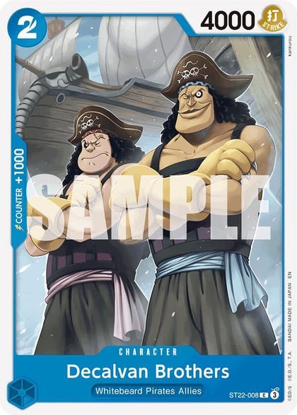 Decalvan Brothers, Starter Deck 22: Ace & Newgate ST22-008
