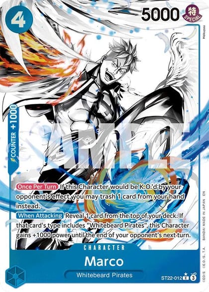 Marco (Parallel), Starter Deck 22: Ace & Newgate ST22-012