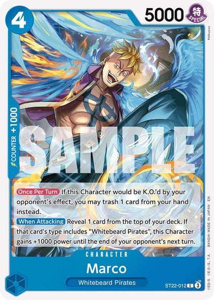 Marco, Starter Deck 22: Ace & Newgate ST22-012