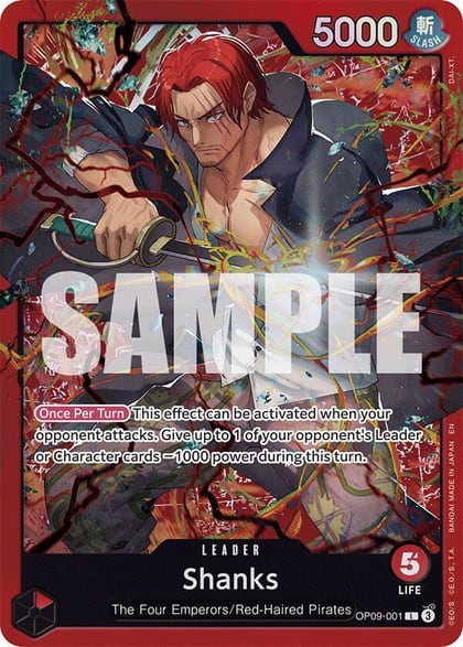 Shanks (Reprint), Starter Deck 23: RED Shanks OP09-001