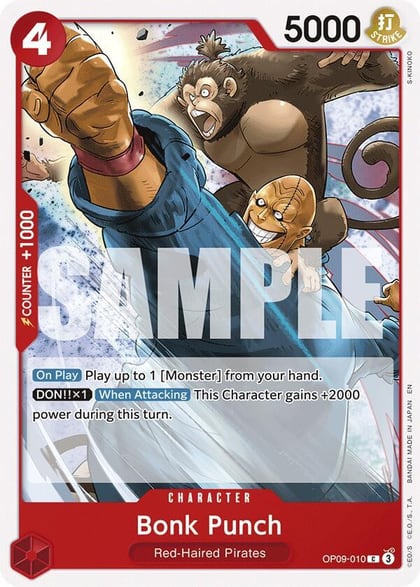 Bonk Punch (Reprint), Starter Deck 23: RED Shanks OP09-010