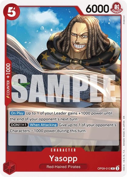 Yasopp (Reprint), Starter Deck 23: RED Shanks OP09-013
