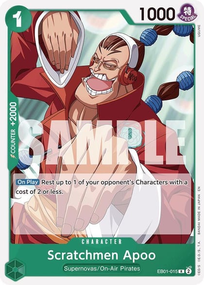 Scratchmen Apoo (Reprint), Starter Deck 24: GREEN Jewelry Bonney EB01-015