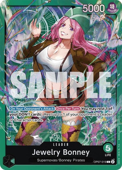 Jewelry Bonney (OP07-019), Starter Deck 24: GREEN Jewelry Bonney OP07-019