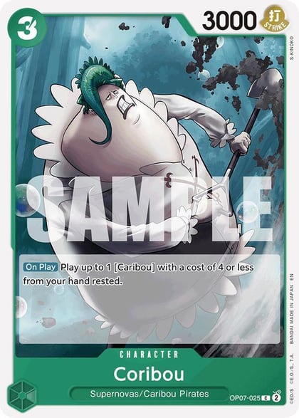 Coribou (Reprint), Starter Deck 24: GREEN Jewelry Bonney OP07-025