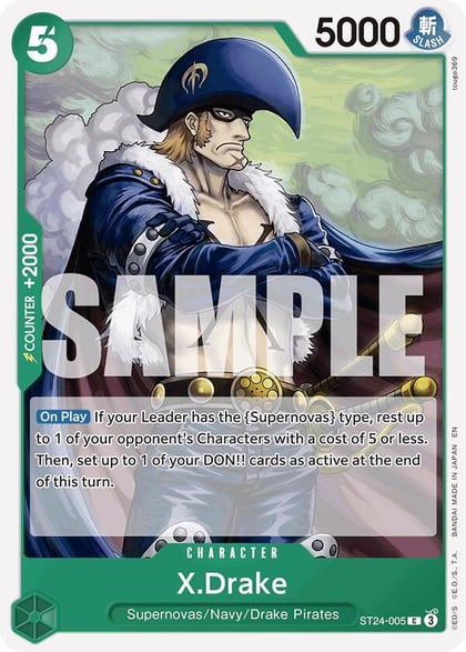 X.Drake, Starter Deck 24: GREEN Jewelry Bonney ST24-005
