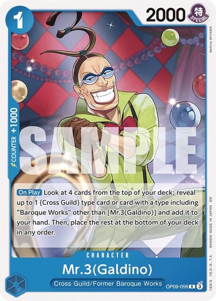 Mr.3(Galdino) (Reprint), Starter Deck 25: BLUE Buggy OP09-056