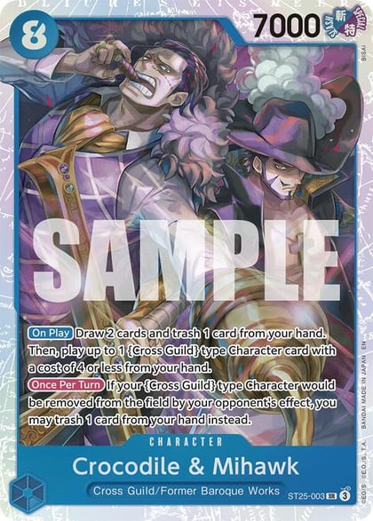 Crocodile & Mihawk, Starter Deck 25: BLUE Buggy ST25-003