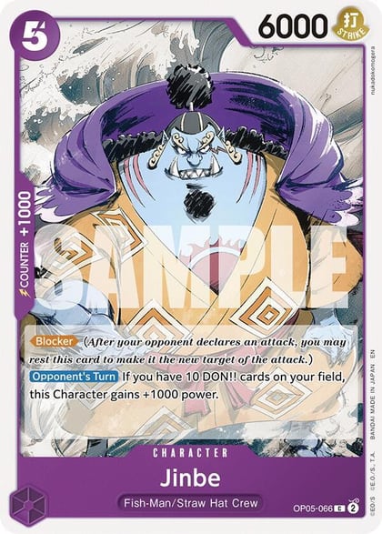 Jinbe (Reprint), Starter Deck 26: PURPLE/BLACK Monkey.D.Luffy OP05-066