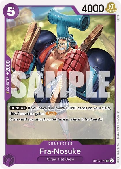 Fra-Nosuke (Reprint), Starter Deck 26: PURPLE/BLACK Monkey.D.Luffy OP05-070