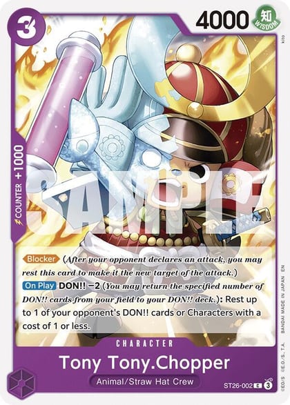 Tony Tony.Chopper, Starter Deck 26: PURPLE/BLACK Monkey.D.Luffy ST26-002